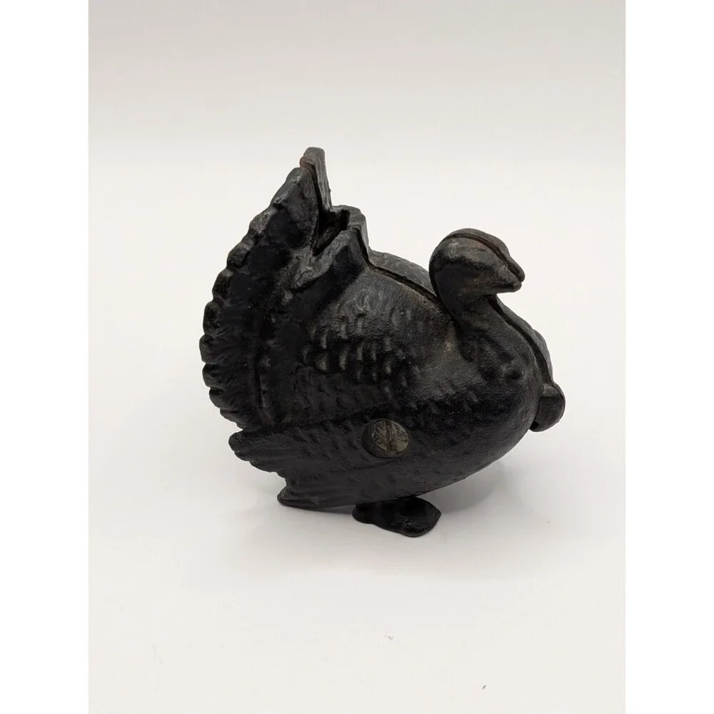 Antique Cast Iron Turkey Still Bank A.C. Williams Co. 1920s